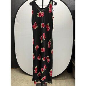 Molly Malloy Vintage Black Floral Beaded Dress